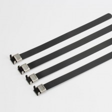 L Type PVC coated stainless steel cable tie  L Type PVC coated stainless steel cable tie